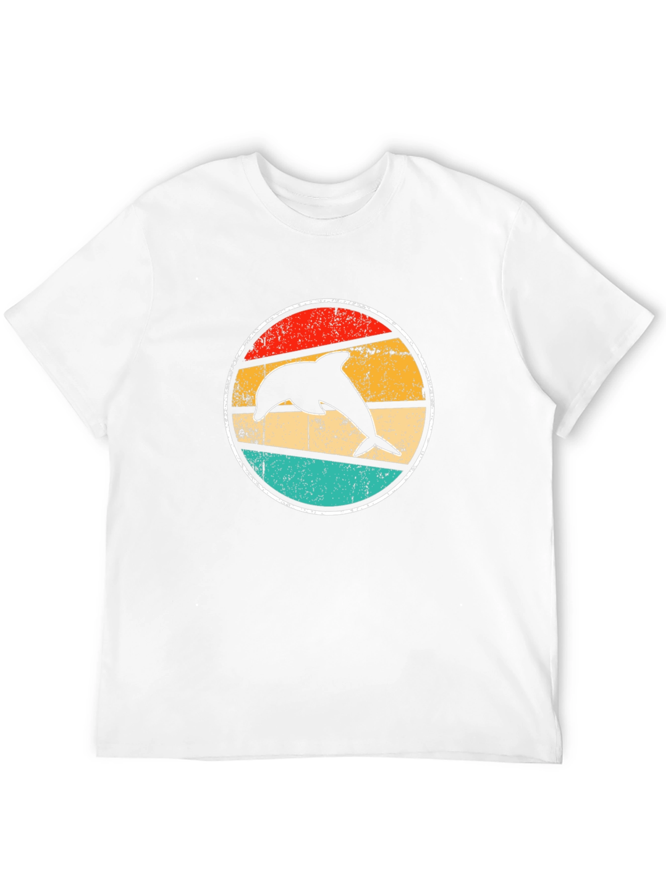 Retro Dolphin T-Shirt - Black