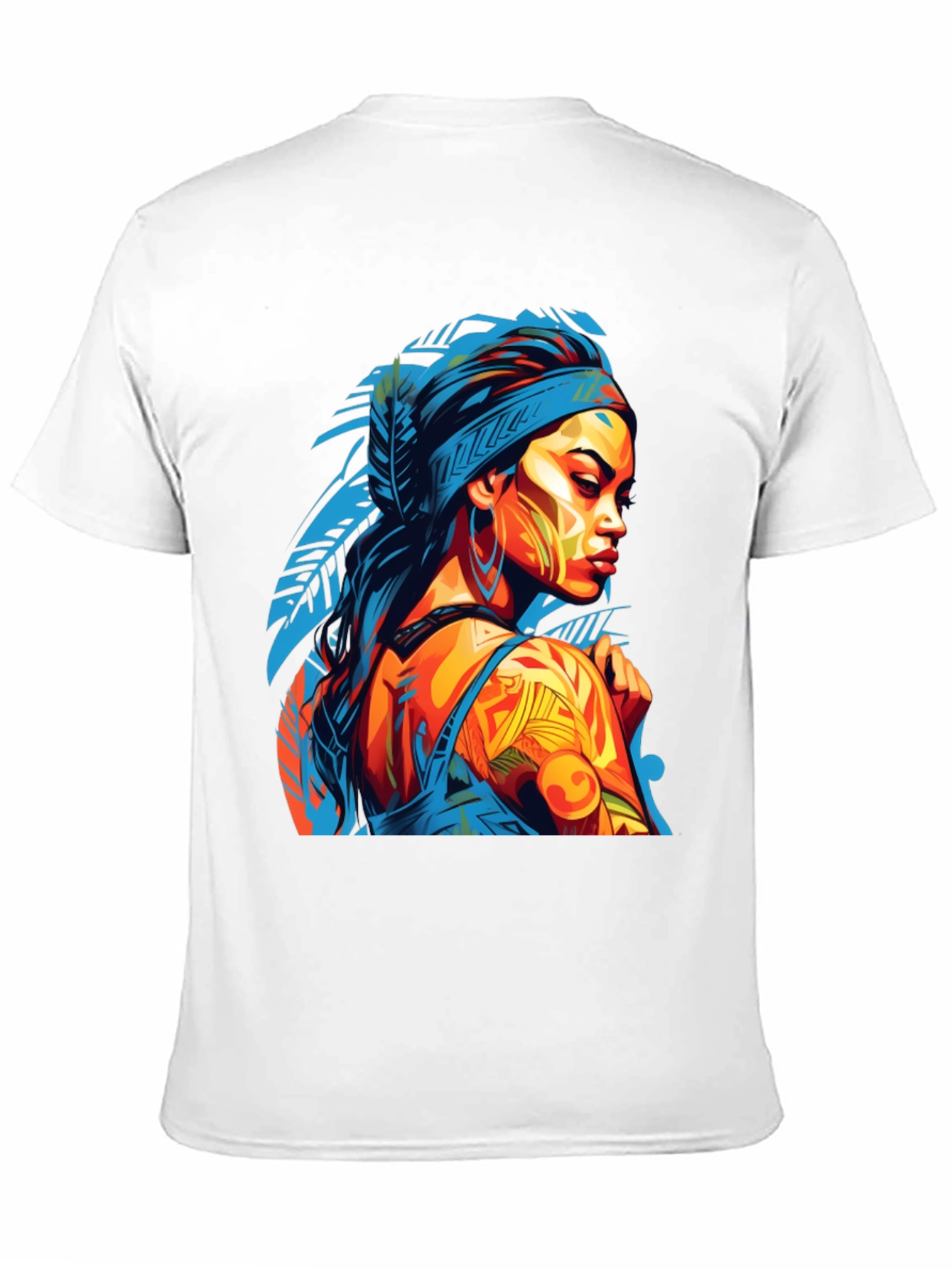 Stylish Graphic Tee - Indigenous Woman Art