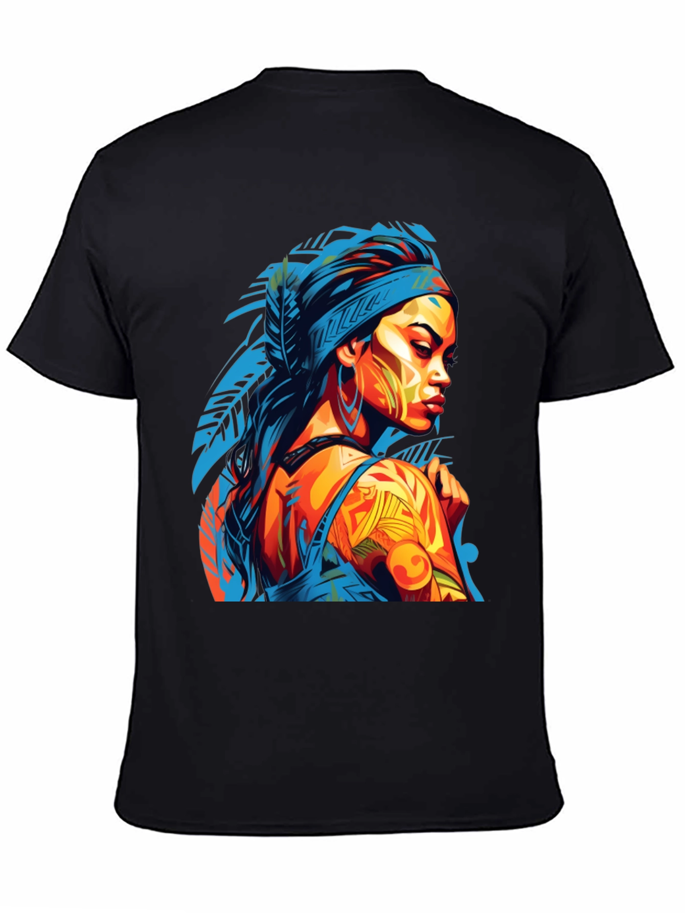 Stylish Graphic Tee - Indigenous Woman Art