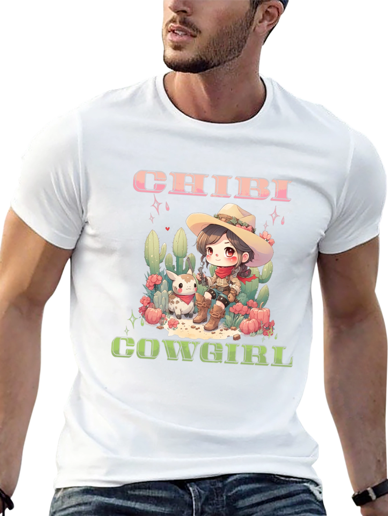 Chibi Cowgirl Graphic Tee
