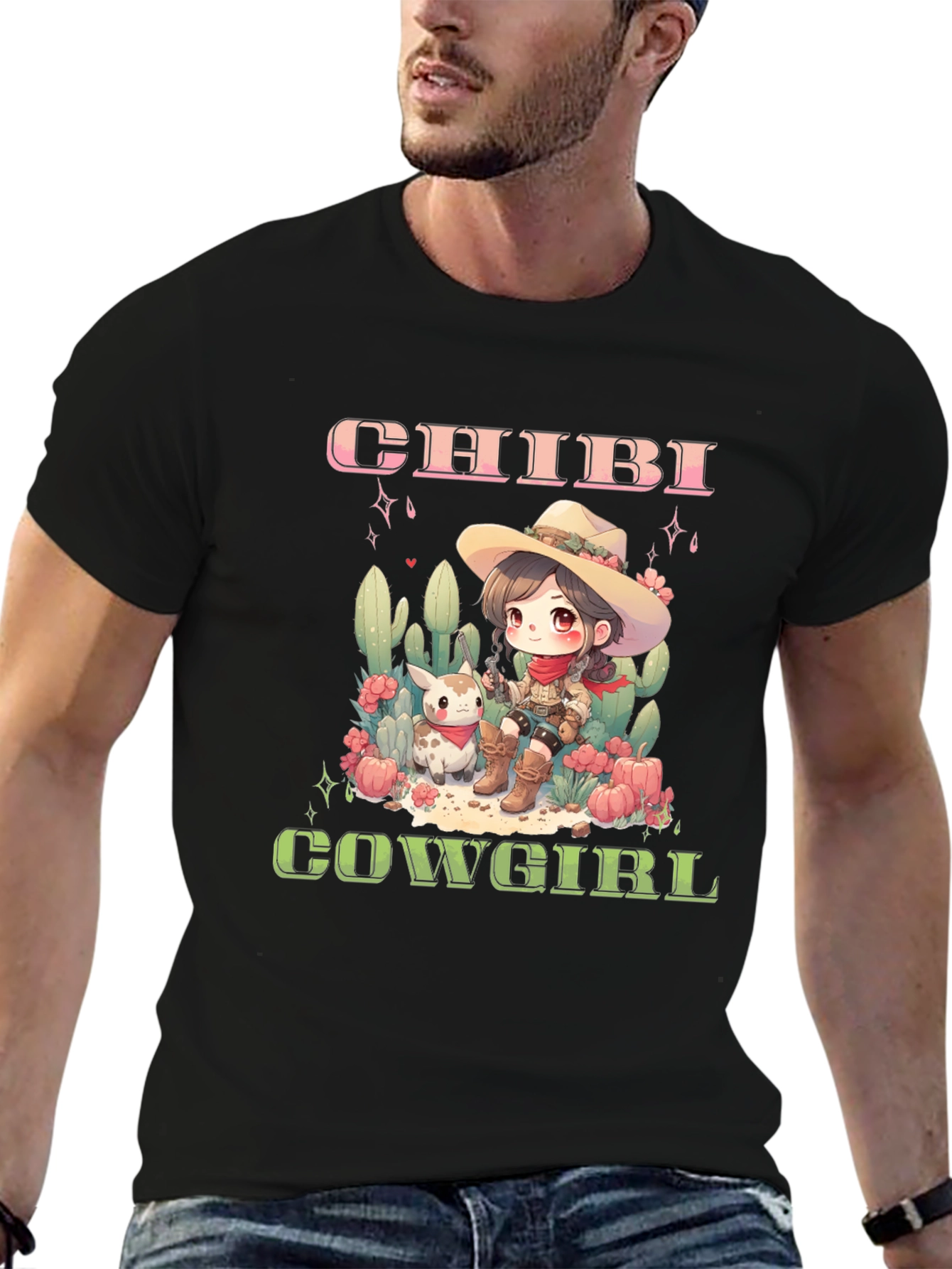 Chibi Cowgirl Graphic Tee