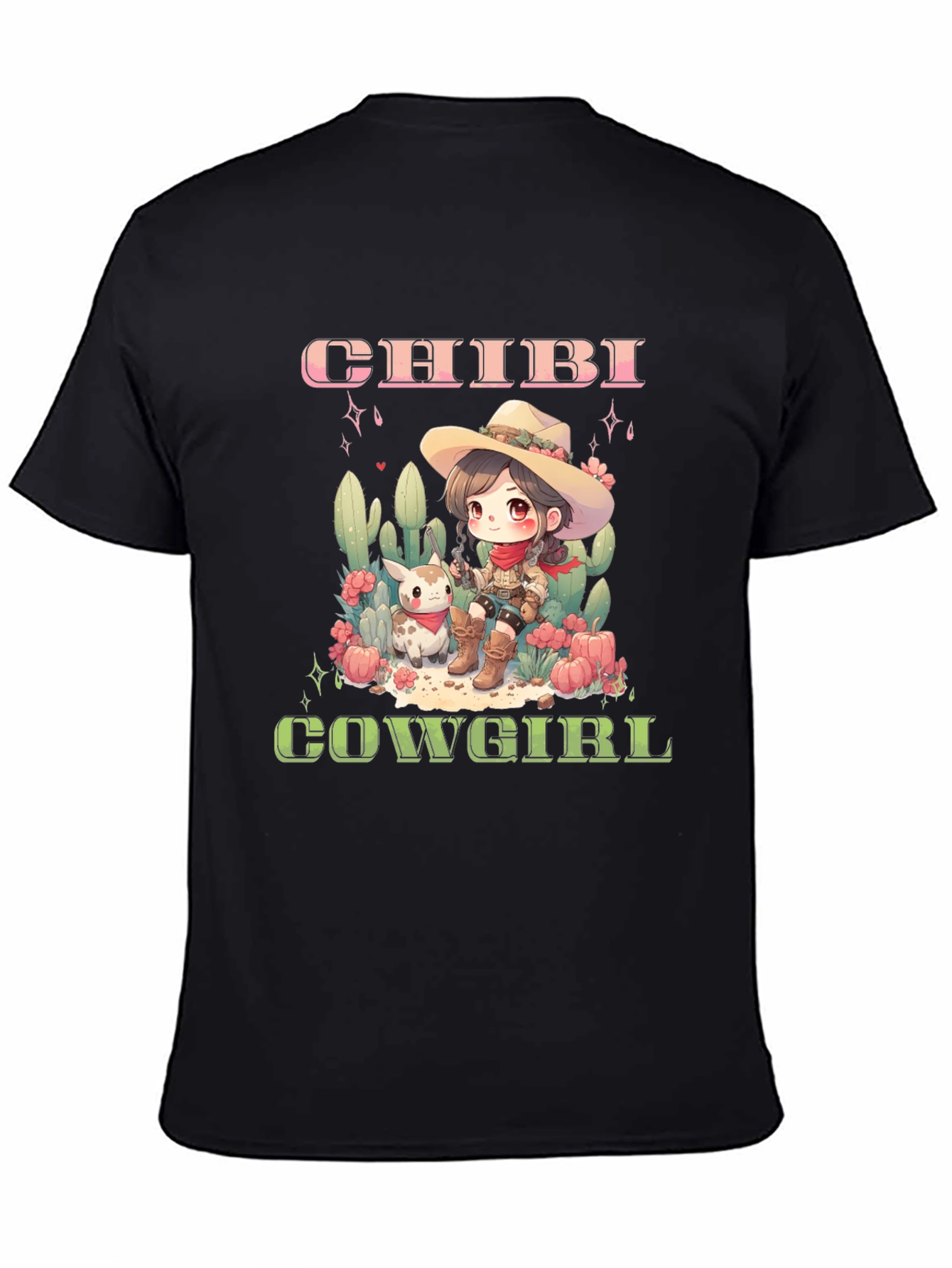 Chibi Cowgirl Graphic Tee