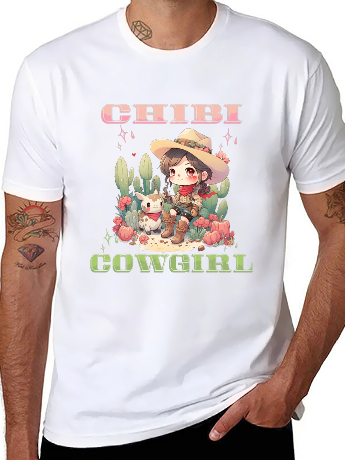 Chibi Cowgirl Graphic Tee