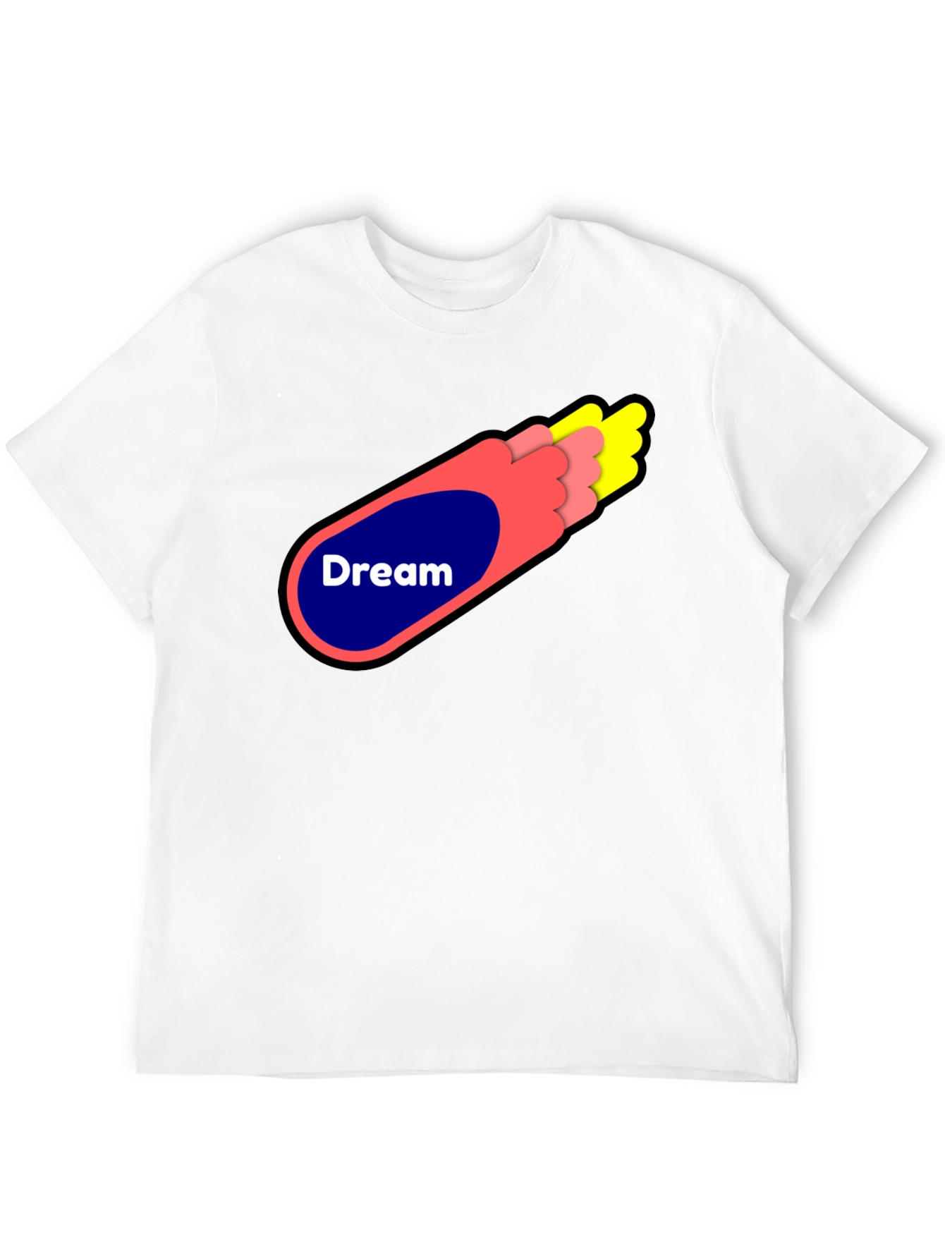 Dream Graphic Tee - Stylish Black Cotton Blend Shirt