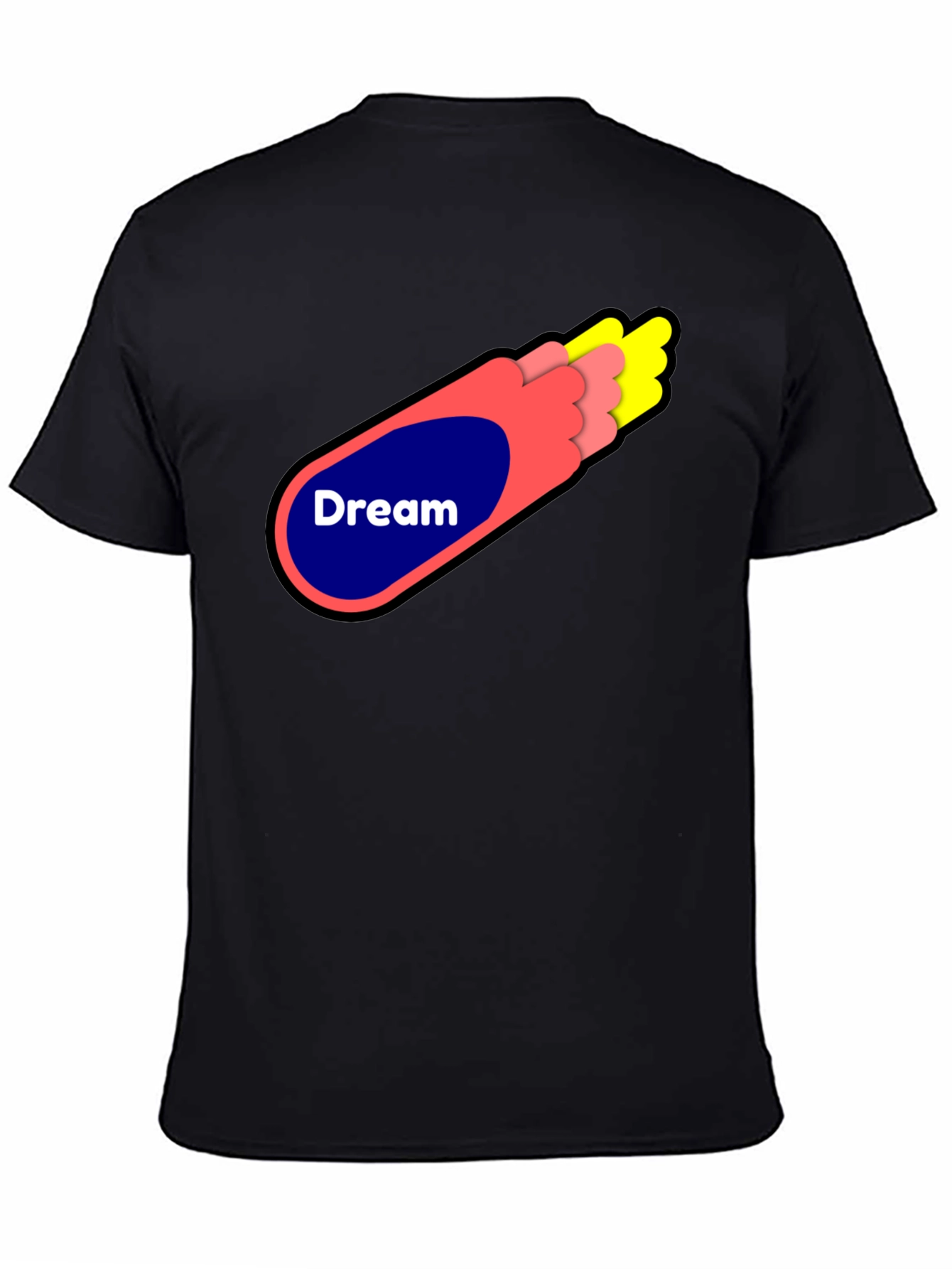 Dream Graphic Tee - Stylish Black Cotton Blend Shirt