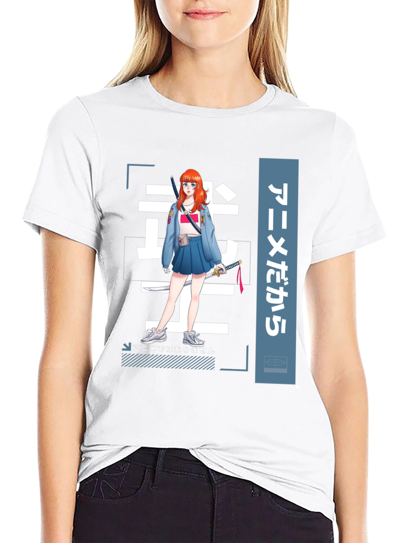 Anime Girl Graphic Tee - Stylish Manga T-Shirt