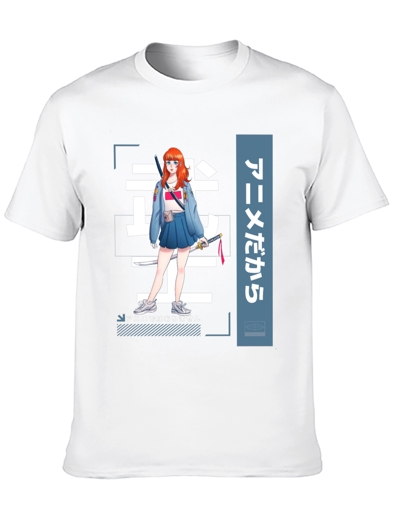 Anime Girl Graphic Tee - Stylish Manga T-Shirt