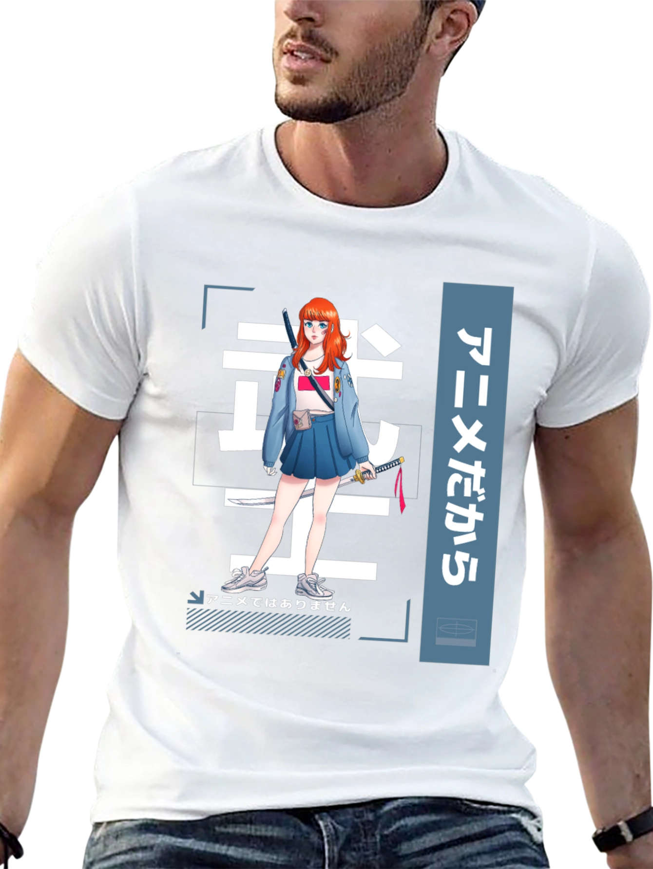 Anime Girl Graphic Tee - Stylish Manga T-Shirt