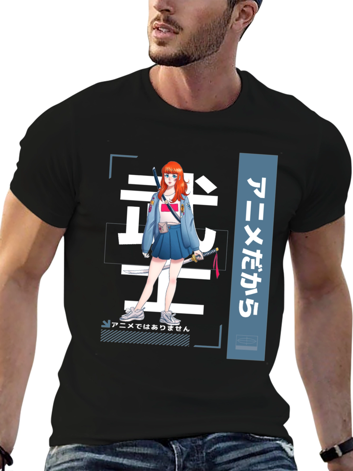 Anime Girl Graphic Tee - Stylish Manga T-Shirt
