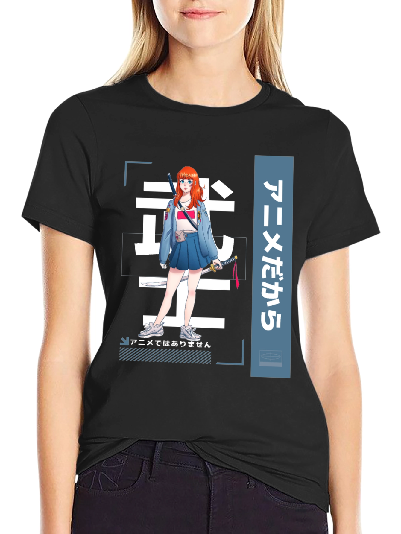 Anime Girl Graphic Tee - Stylish Manga T-Shirt