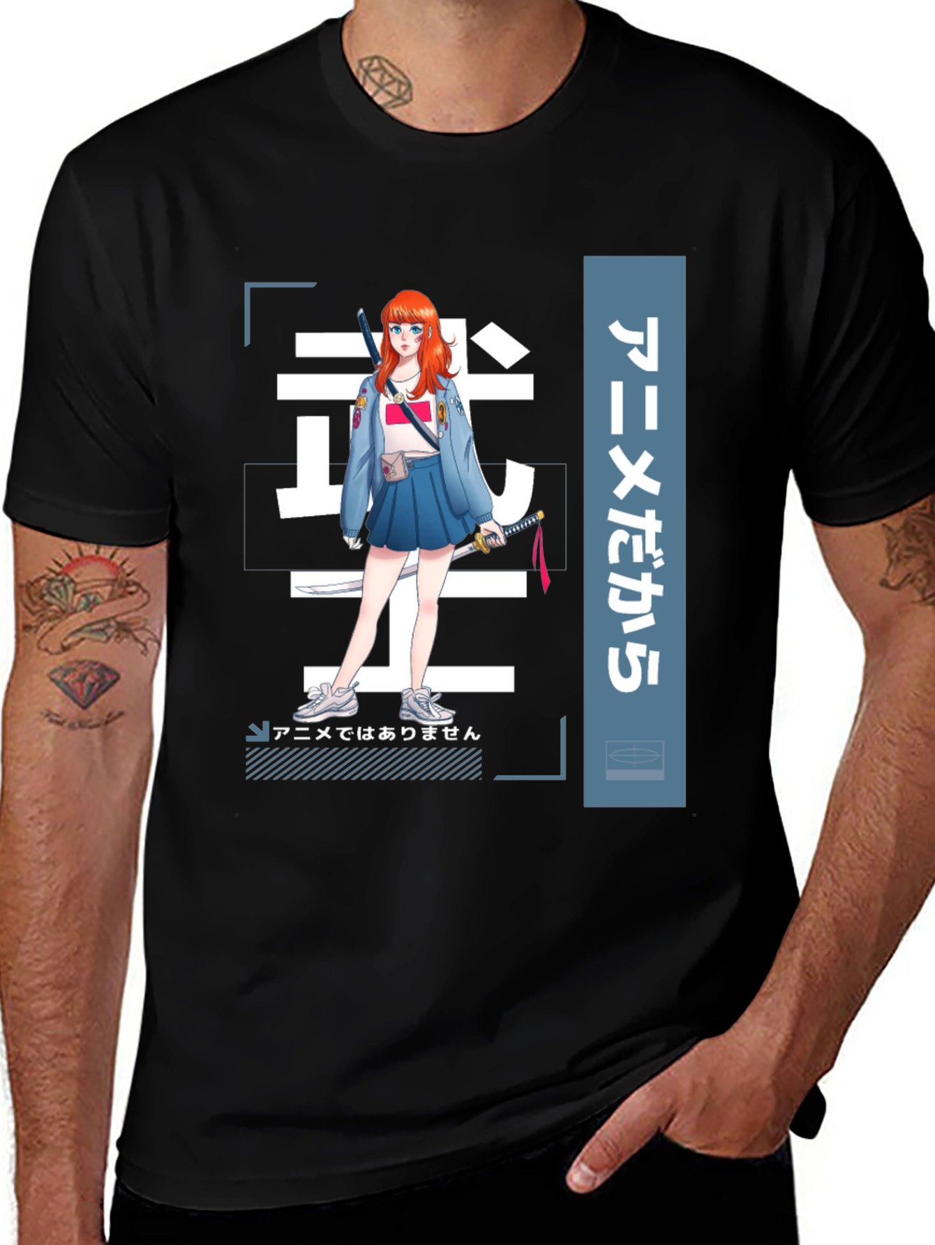 Anime Girl Graphic Tee - Stylish Manga T-Shirt