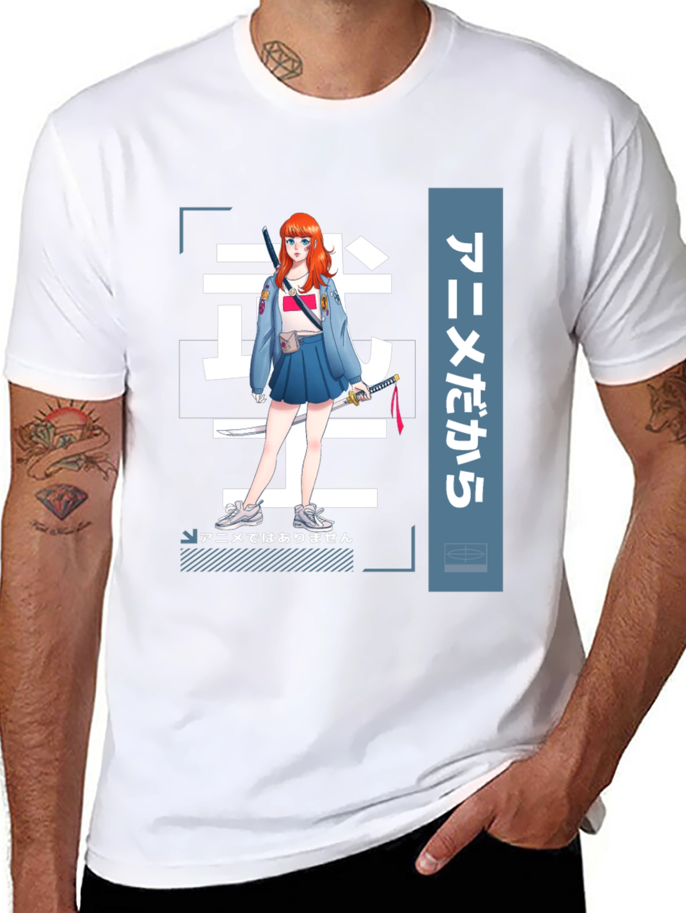 Anime Girl Graphic Tee - Stylish Manga T-Shirt