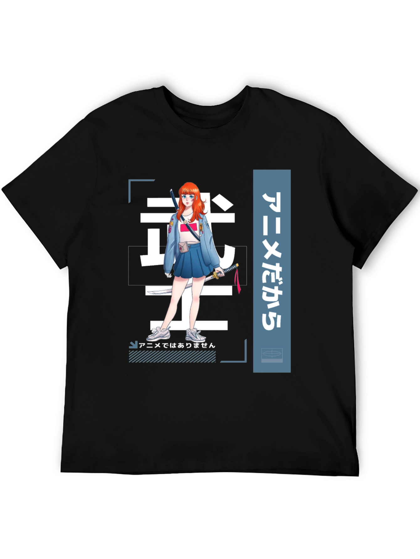 Anime Girl Graphic Tee - Stylish Manga T-Shirt