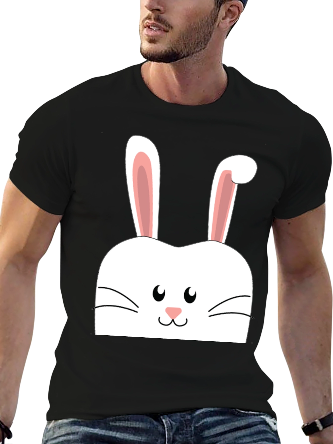 Easter Bunny Graphic Tee - Cute Holiday Shirt