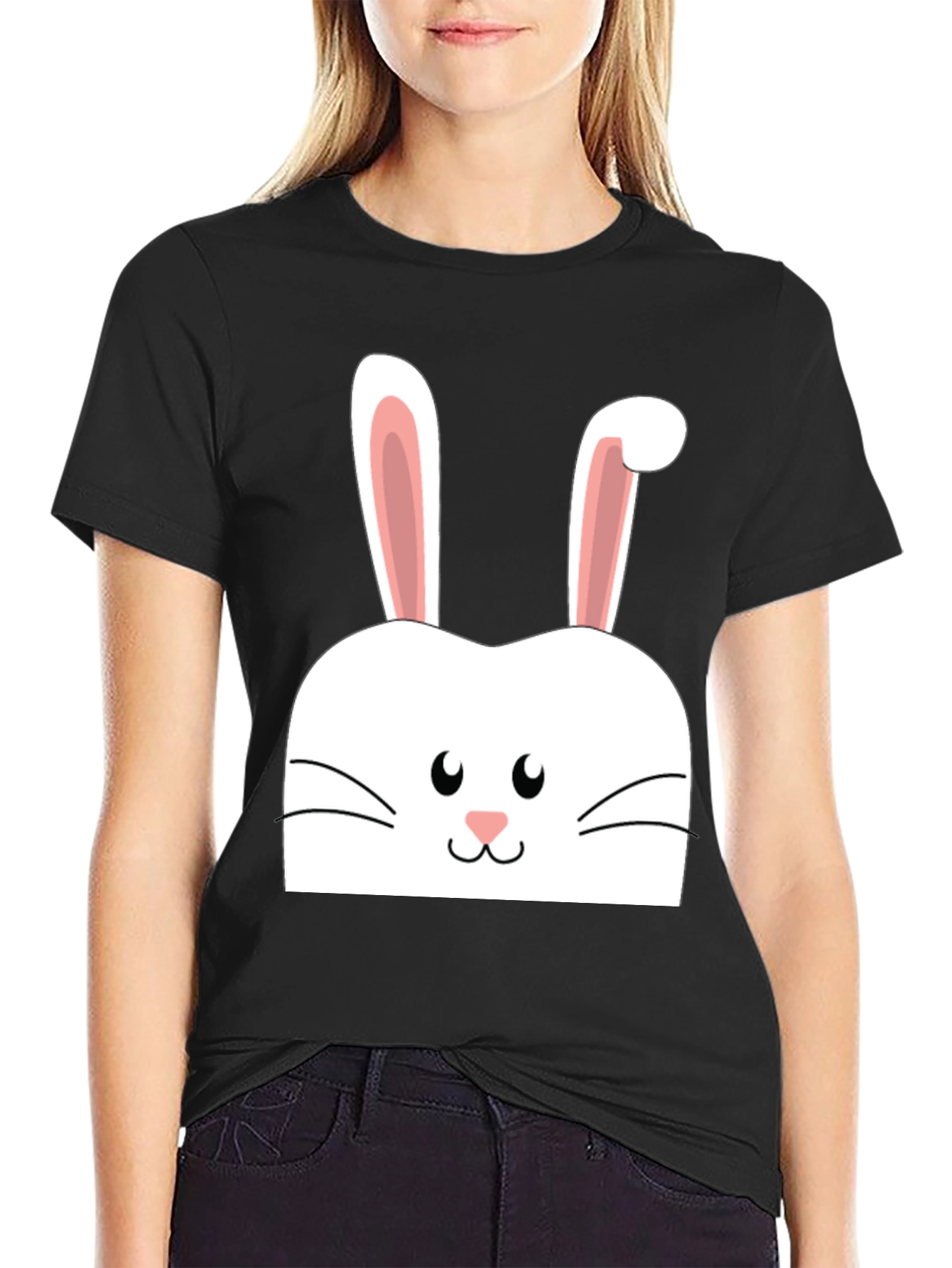 Easter Bunny Graphic Tee - Cute Holiday Shirt