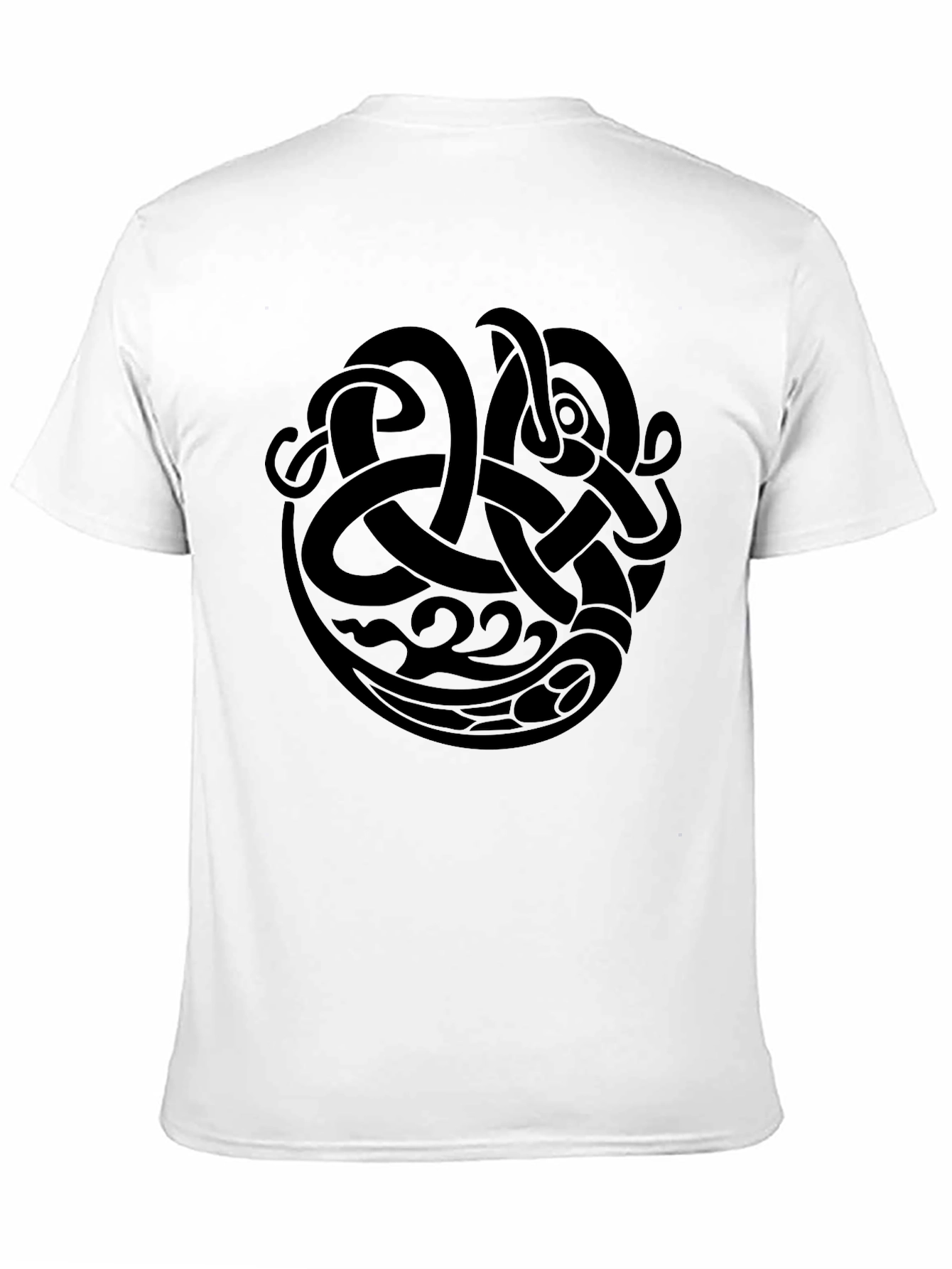 Viking Knotwork Graphic Tee - Stylish Black T-Shirt