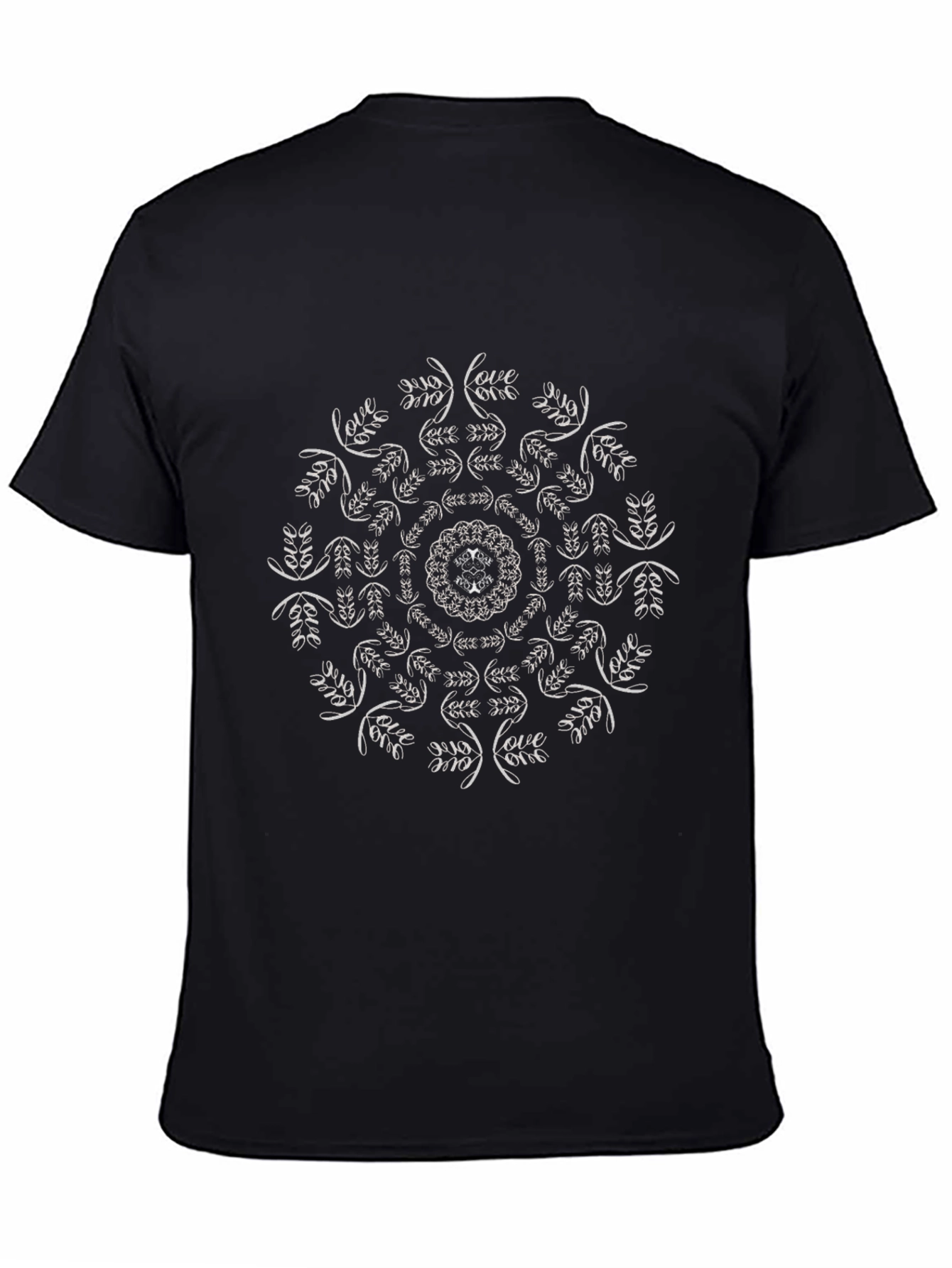 Mandala Love T-Shirt - Black