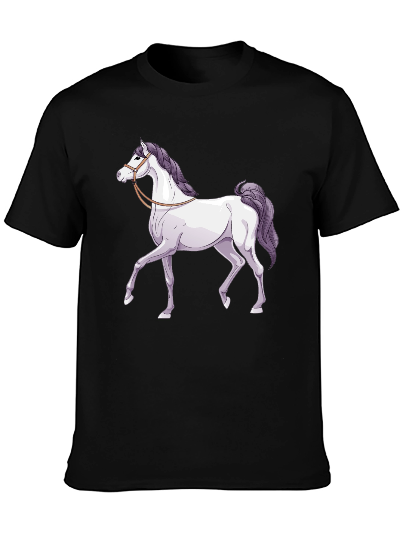 Horse Graphic T-Shirt - Classic Black