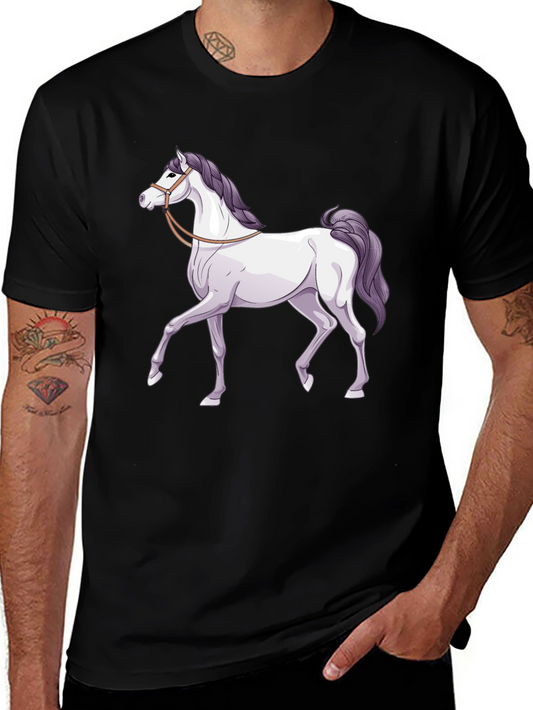 Horse Graphic T-Shirt - Classic Black