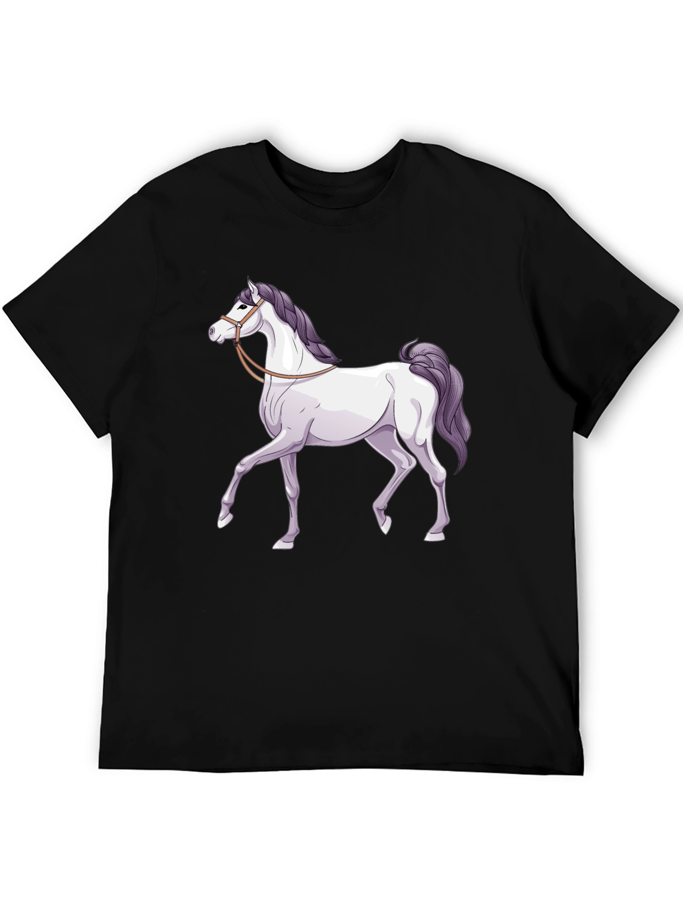 Horse Graphic T-Shirt - Classic Black