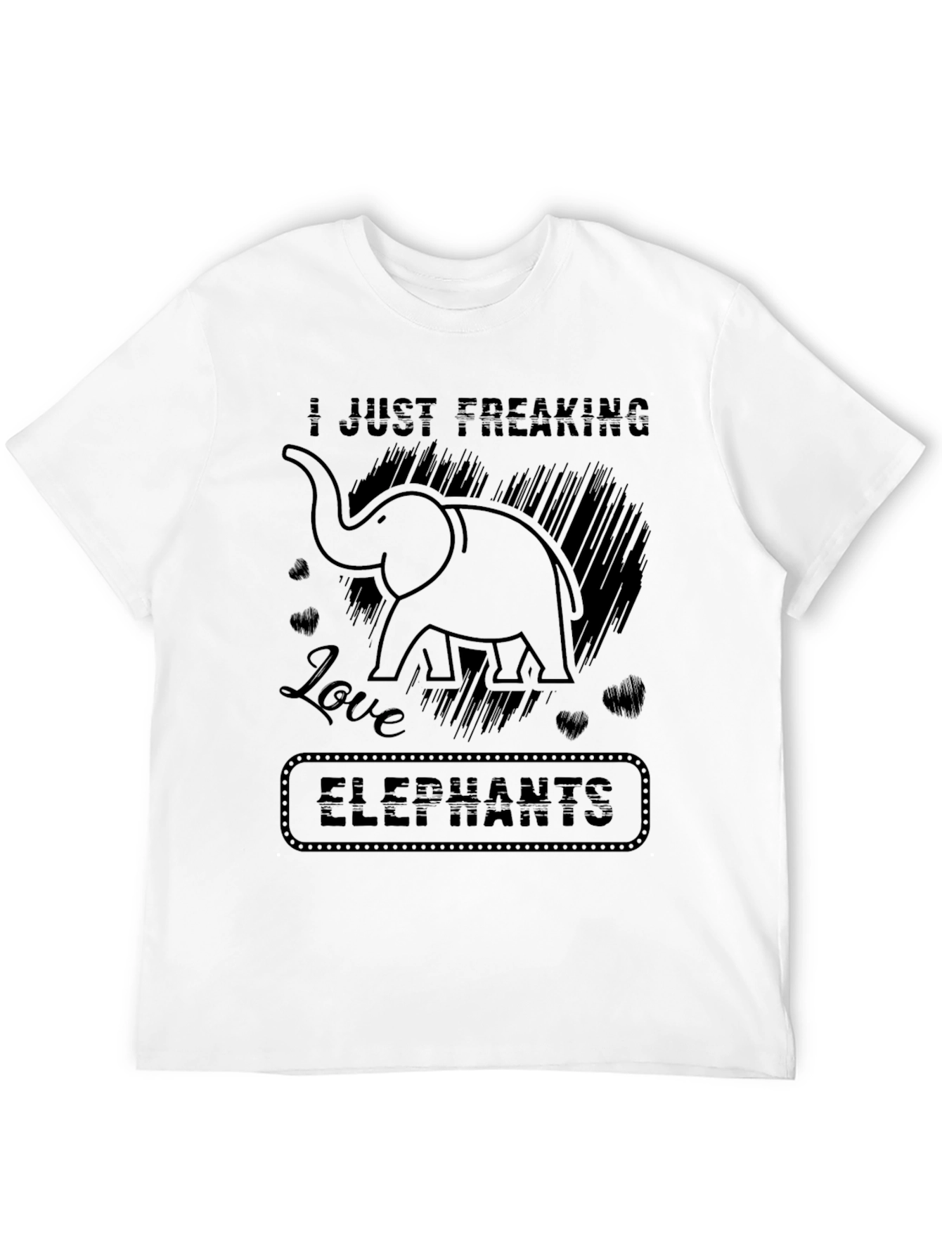 I Just Freaking Love Elephants Graphic Tee