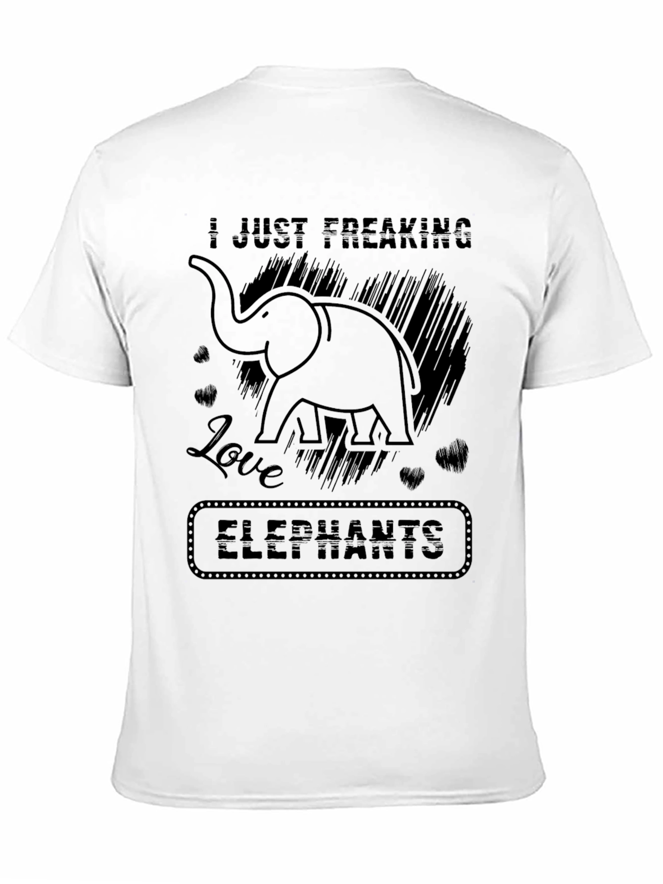 I Just Freaking Love Elephants Graphic Tee