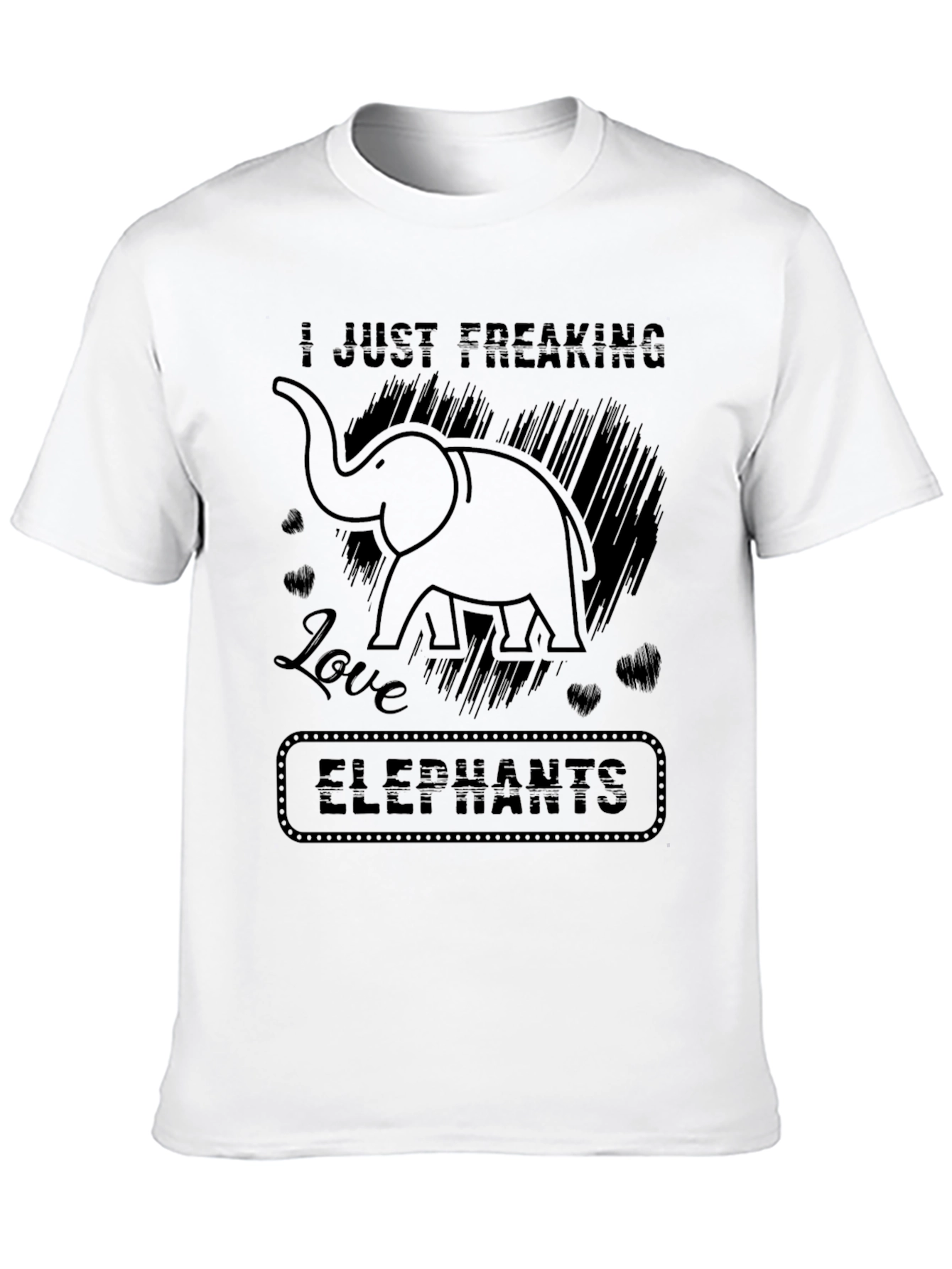 I Just Freaking Love Elephants Graphic Tee