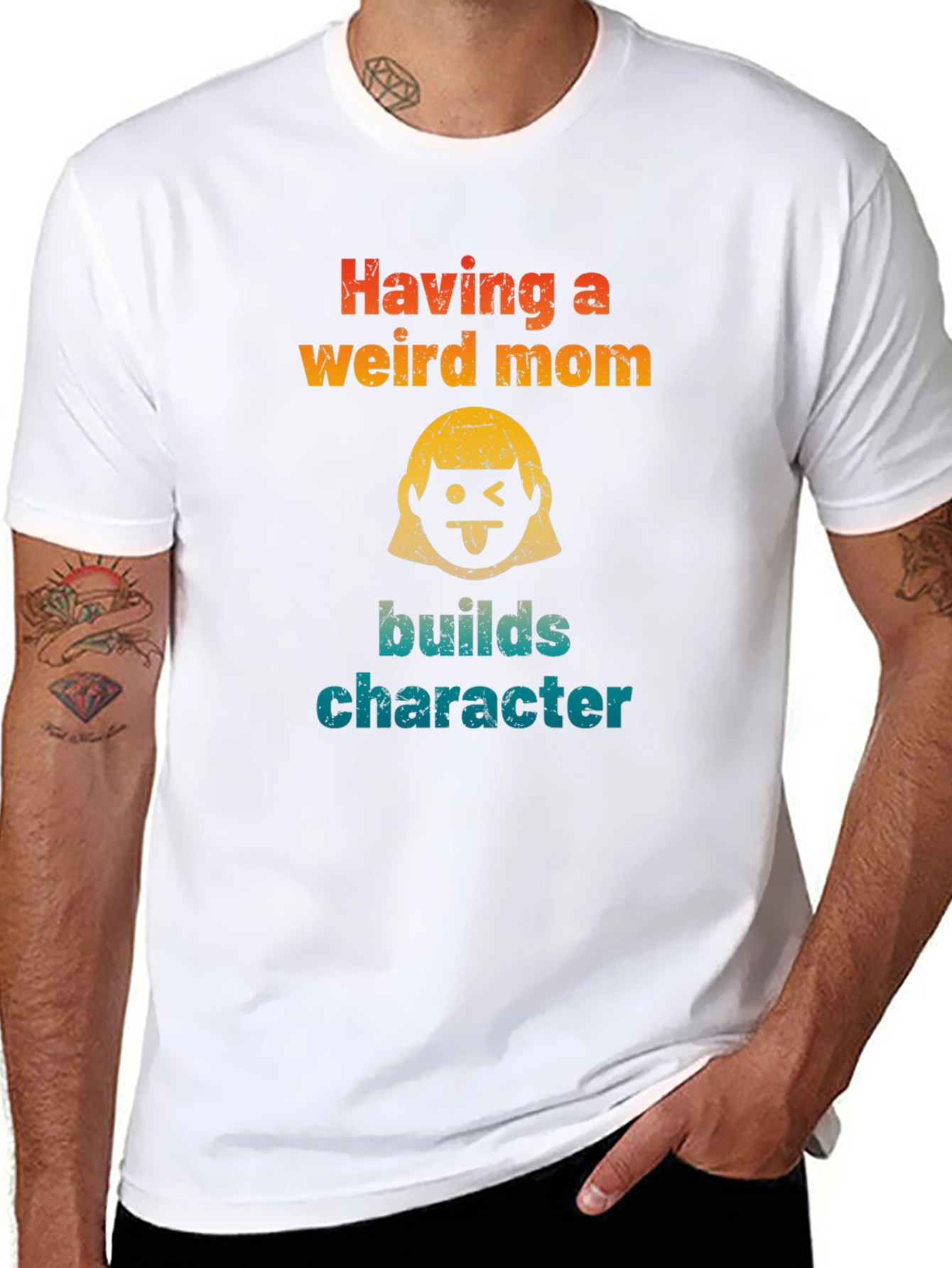 Having a Weird Mom T-Shirt - Funny Character Builder