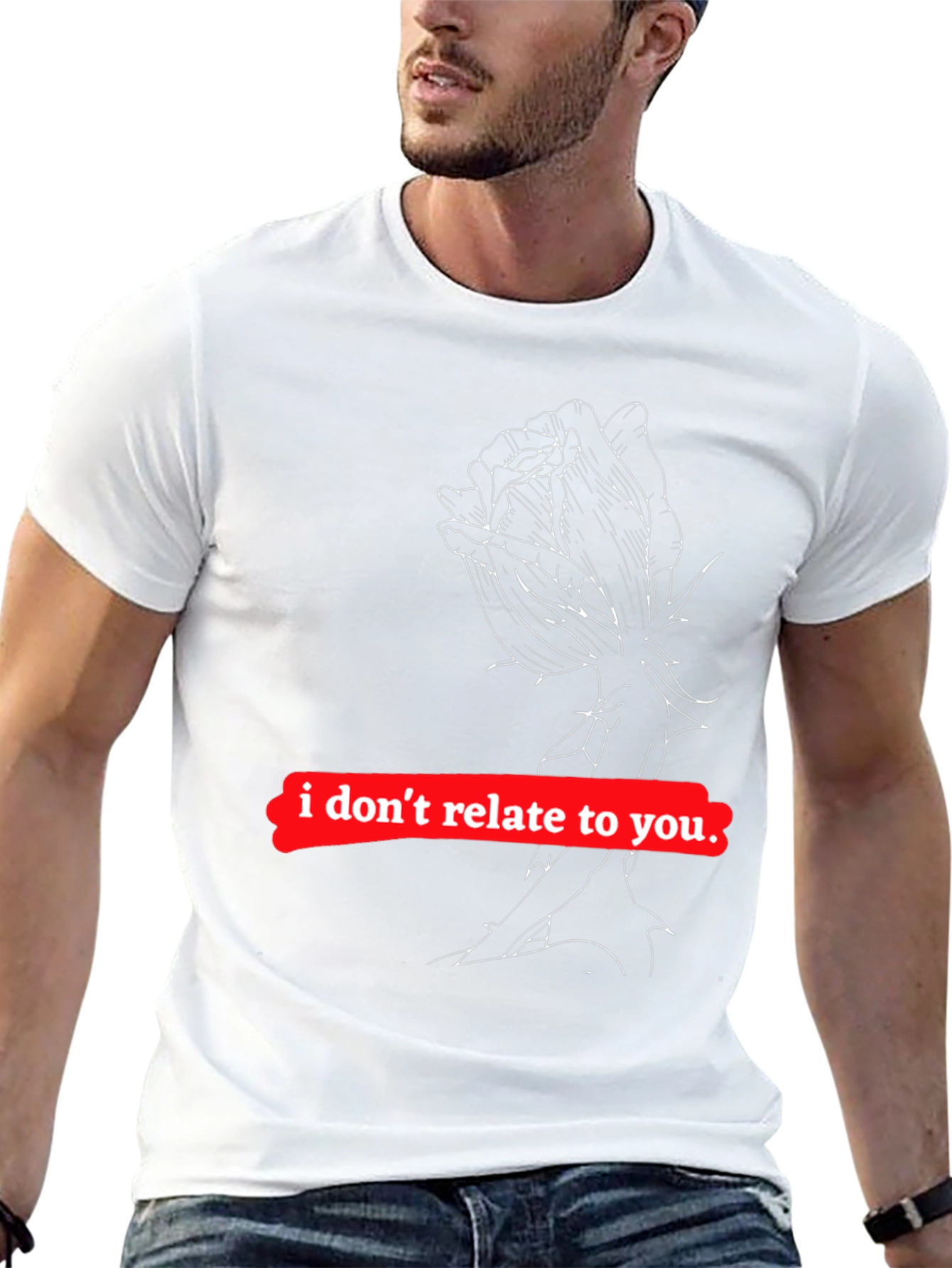 Edgy Graphic Tee - I Dont Relate to You
