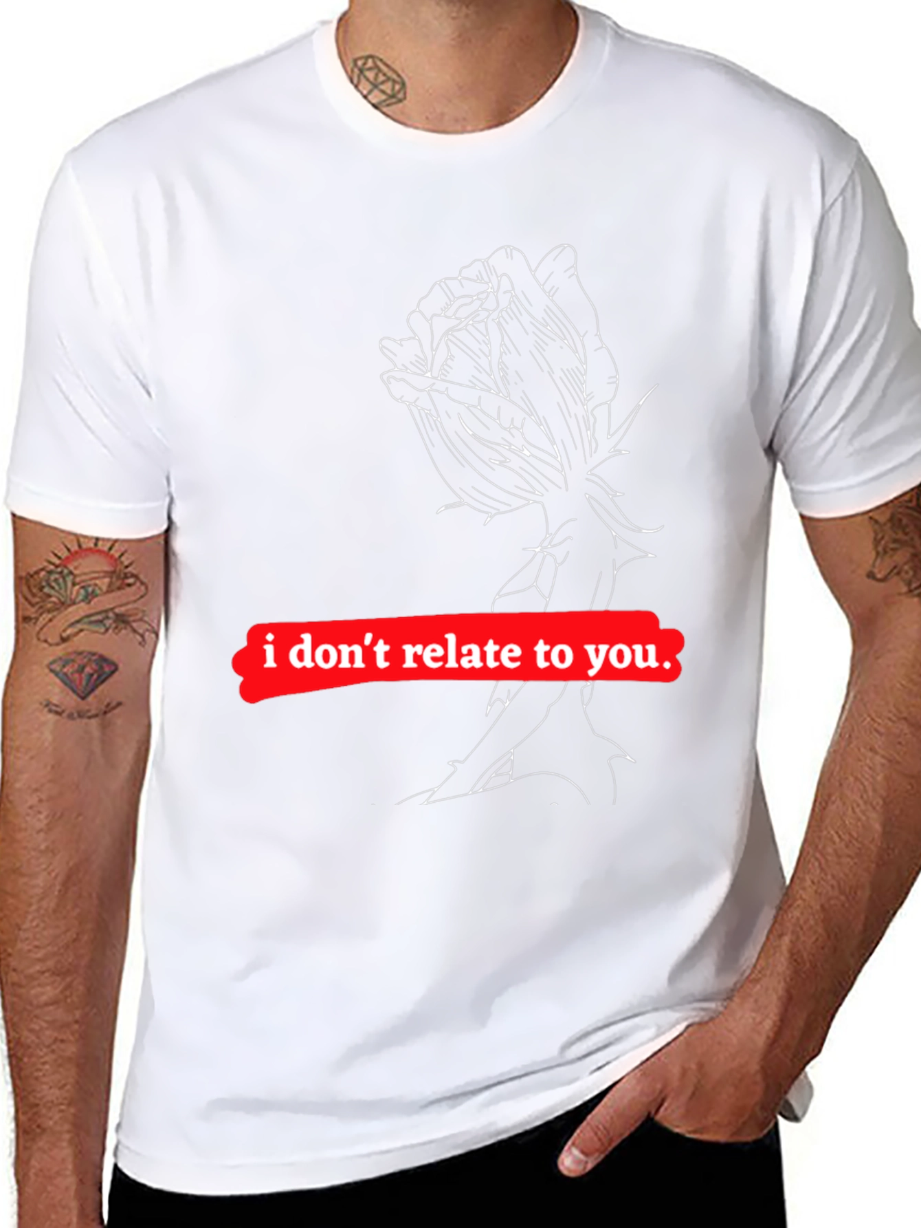 Edgy Graphic Tee - I Dont Relate to You
