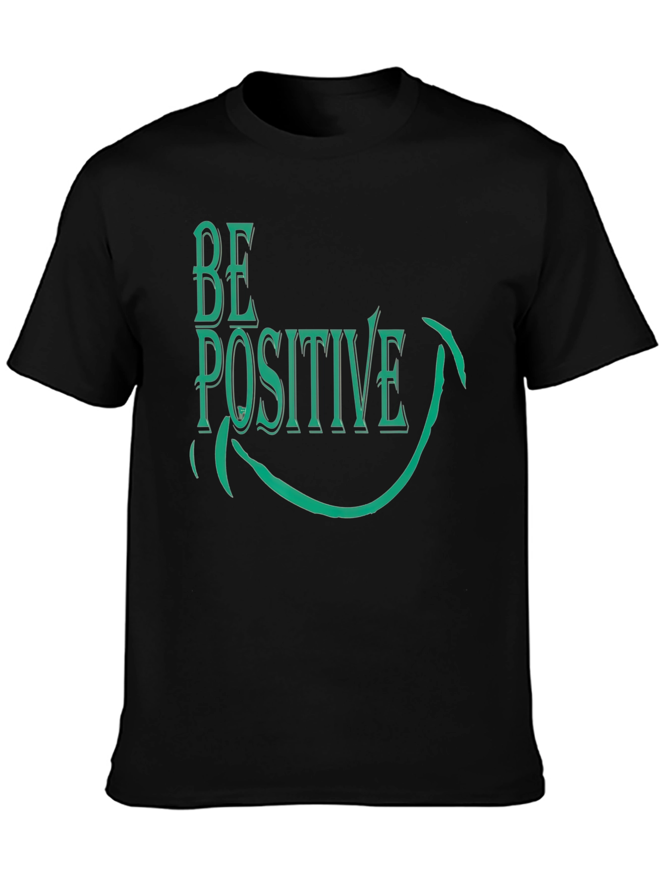 Be Positive Graphic Tee - Black