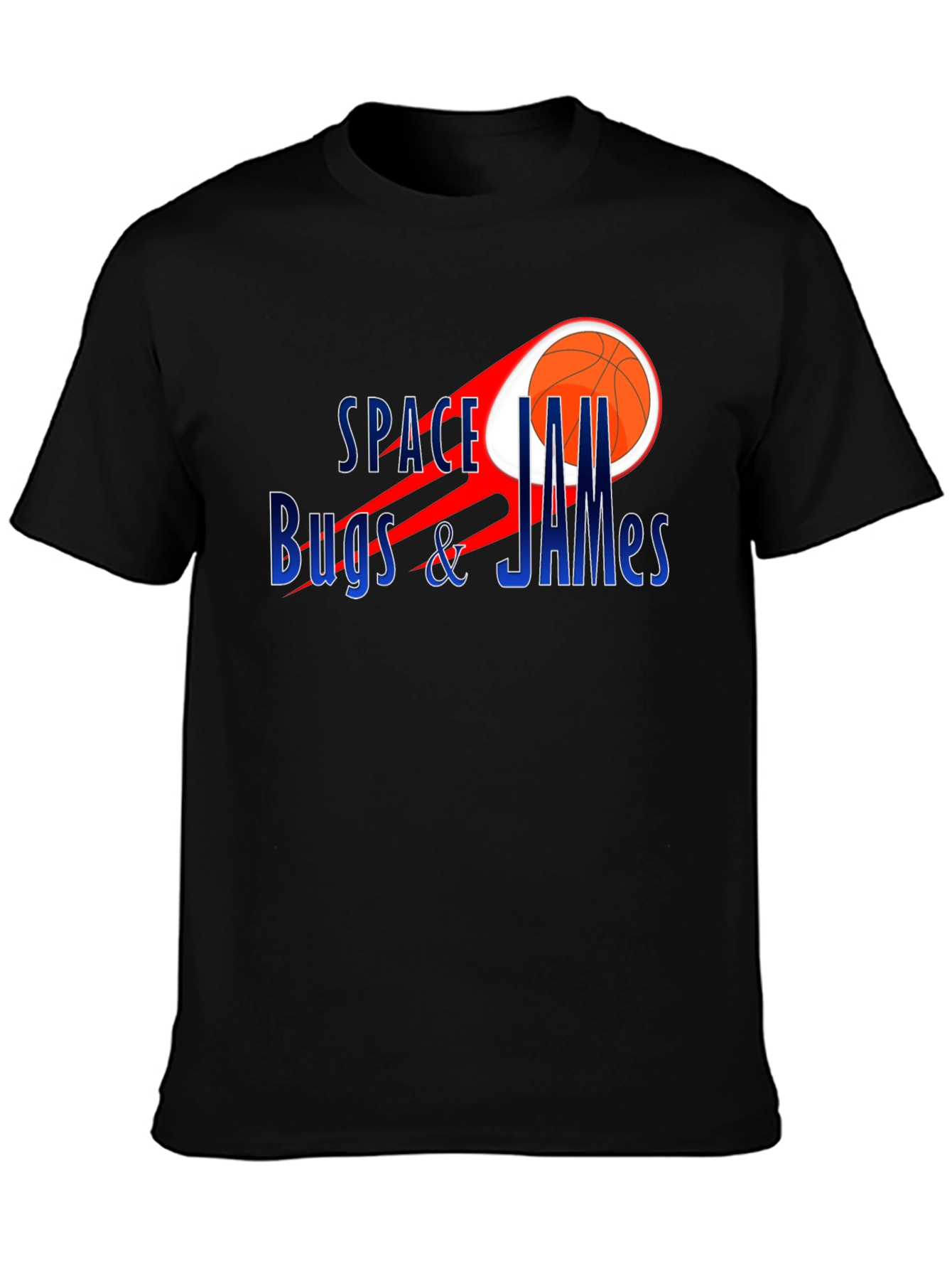Space Jam Bugs & James Black T-Shirt