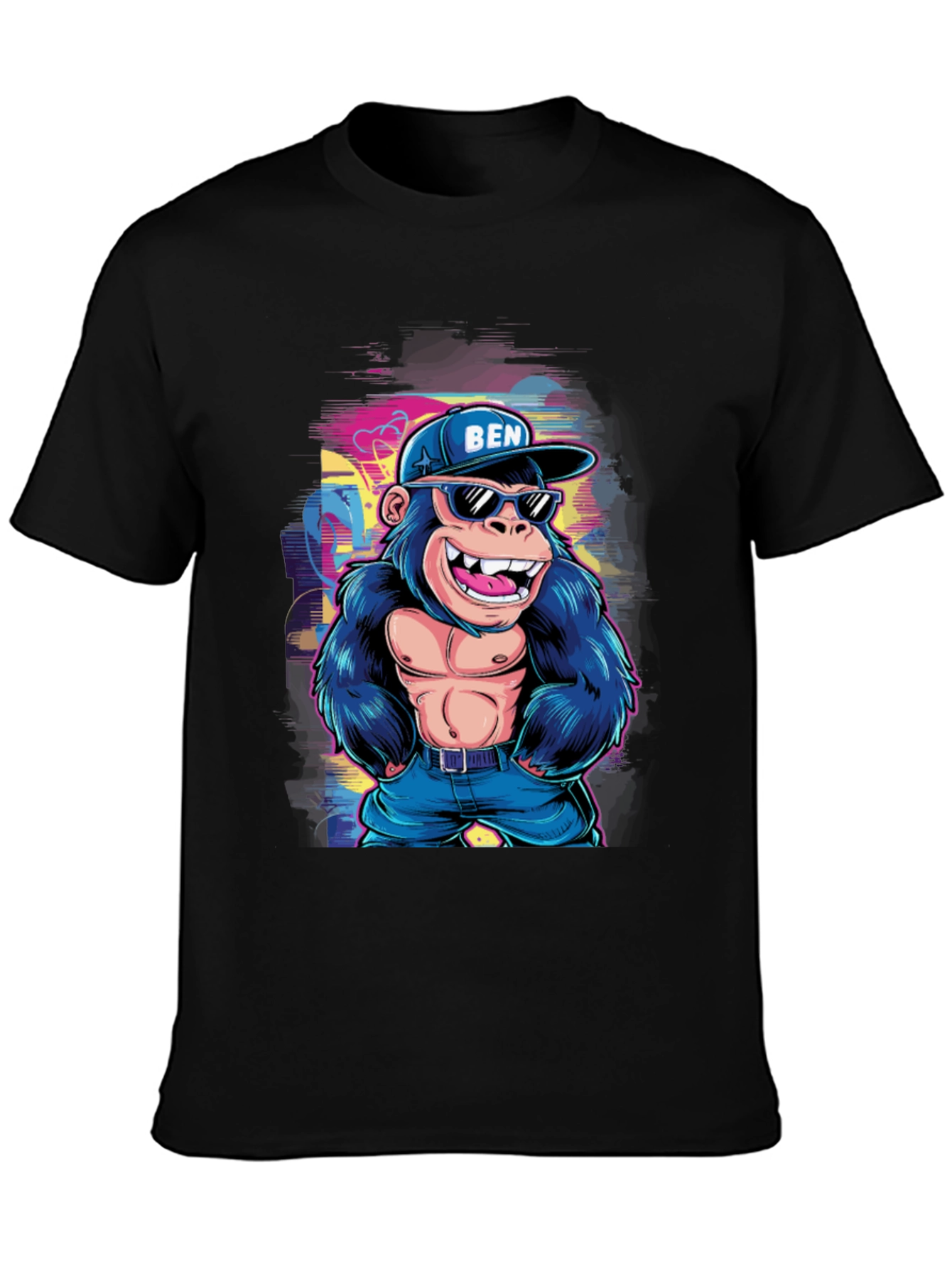 Cool Gorilla Graphic Tee - Mens Black T-Shirt
