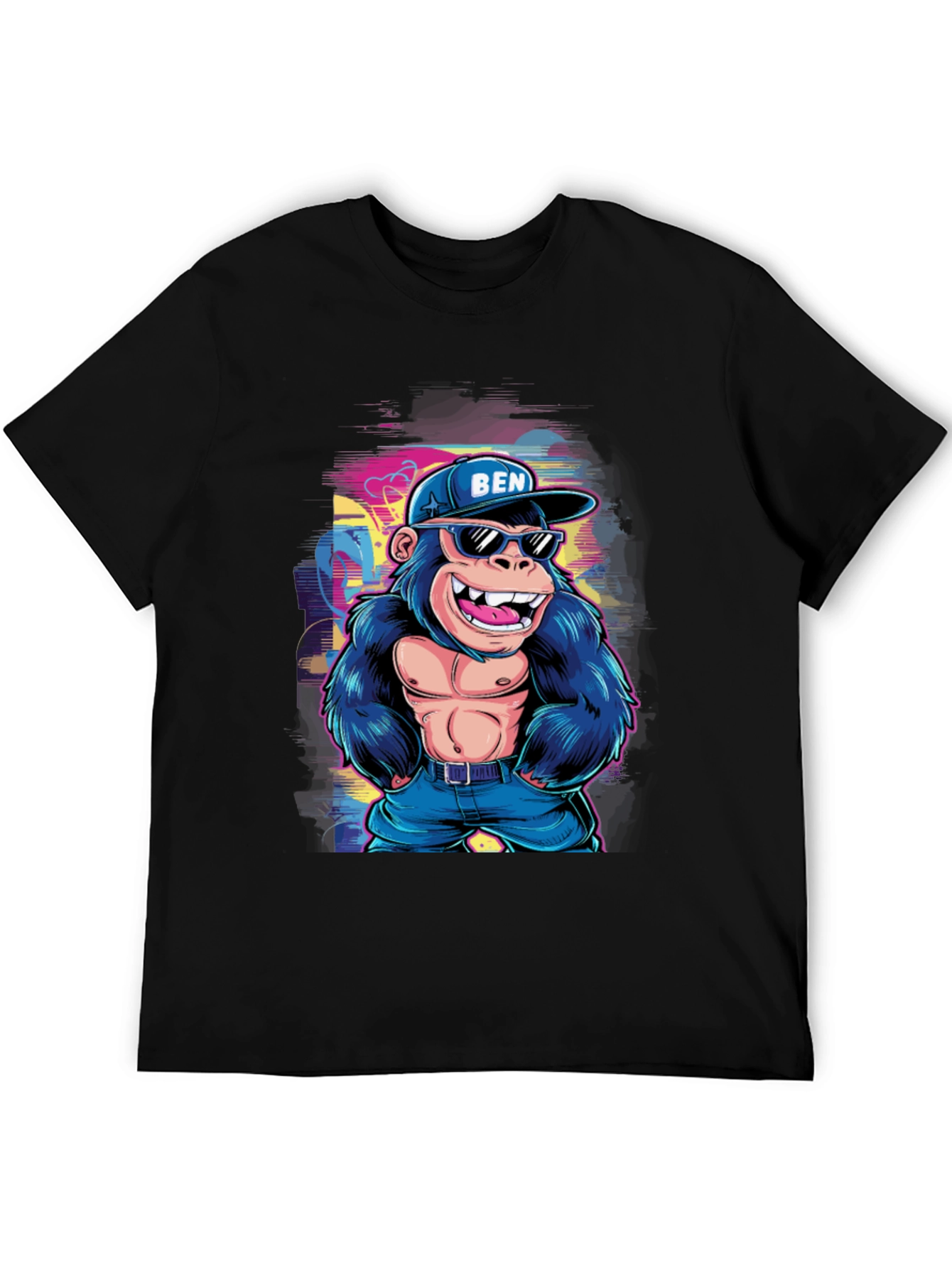 Cool Gorilla Graphic Tee - Mens Black T-Shirt