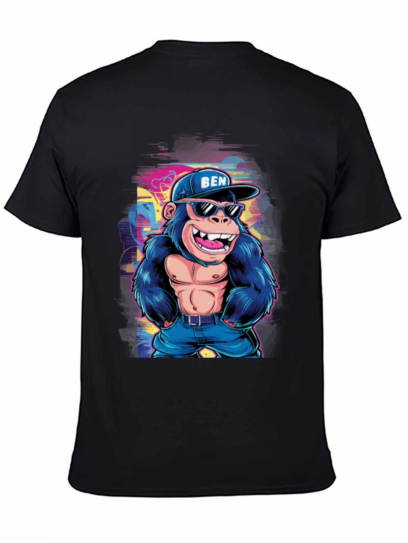 Cool Gorilla Graphic Tee - Mens Black T-Shirt