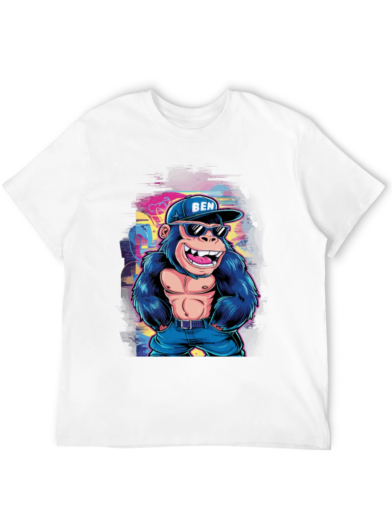 Cool Gorilla Graphic Tee - Mens Black T-Shirt