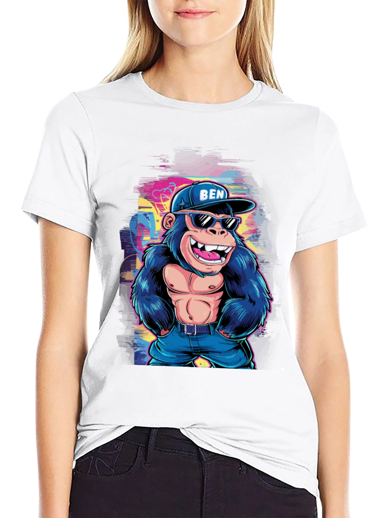 Cool Gorilla Graphic Tee - Mens Black T-Shirt