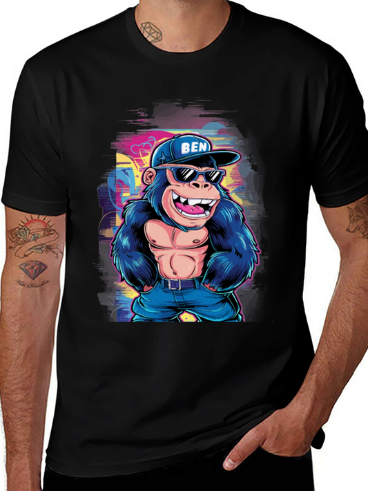Cool Gorilla Graphic Tee - Mens Black T-Shirt