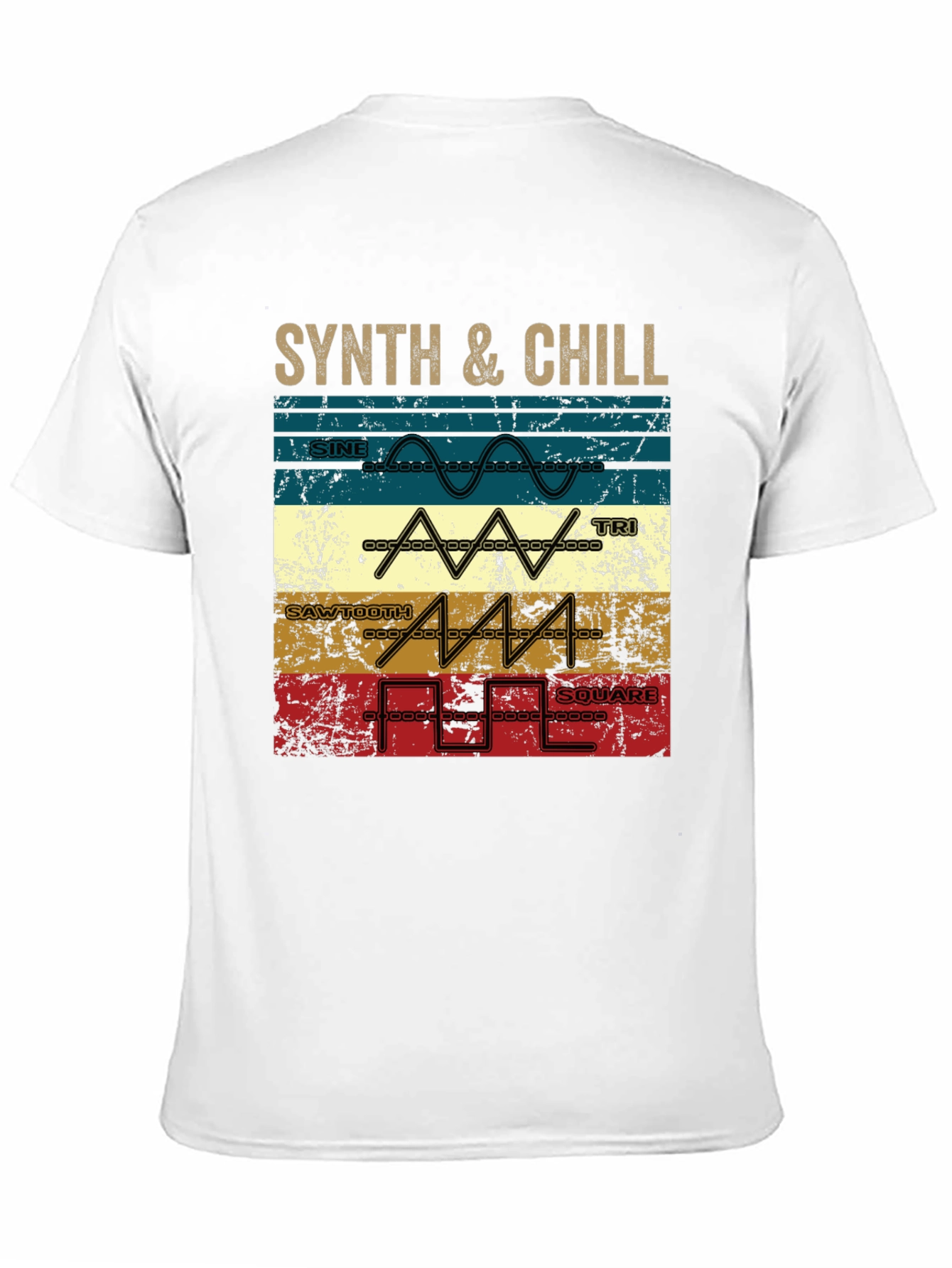 Synth & Chill T-Shirt - Music Lover Tee
