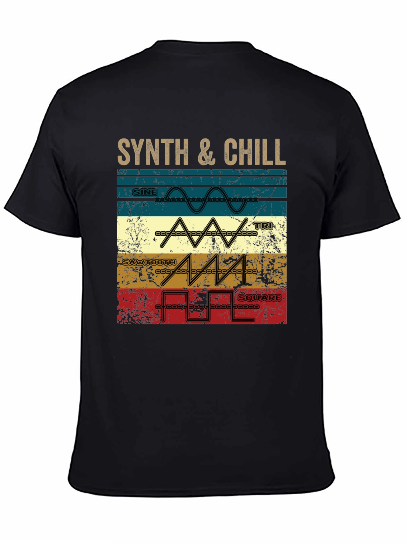 Synth & Chill T-Shirt - Music Lover Tee