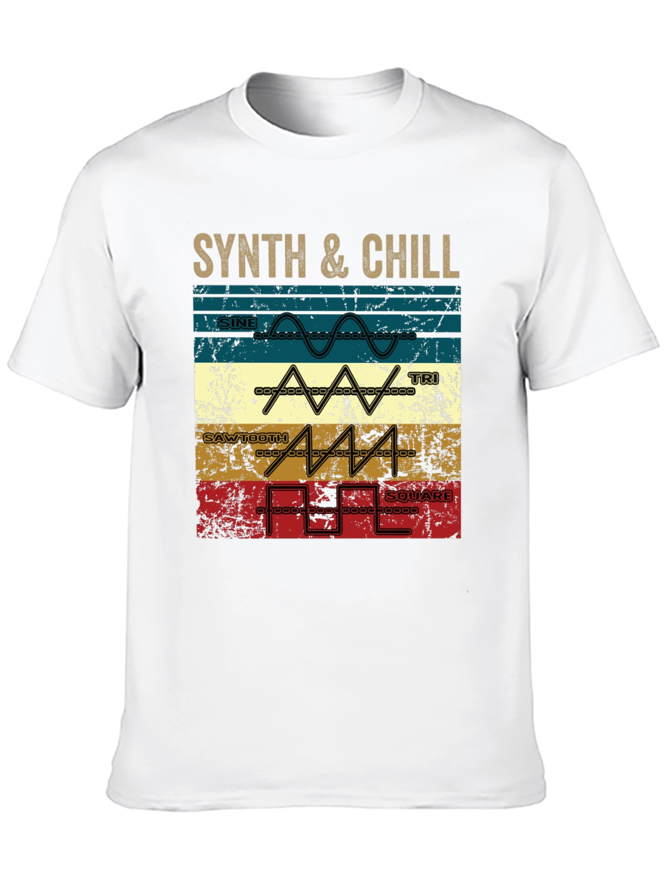 Synth & Chill T-Shirt - Music Lover Tee