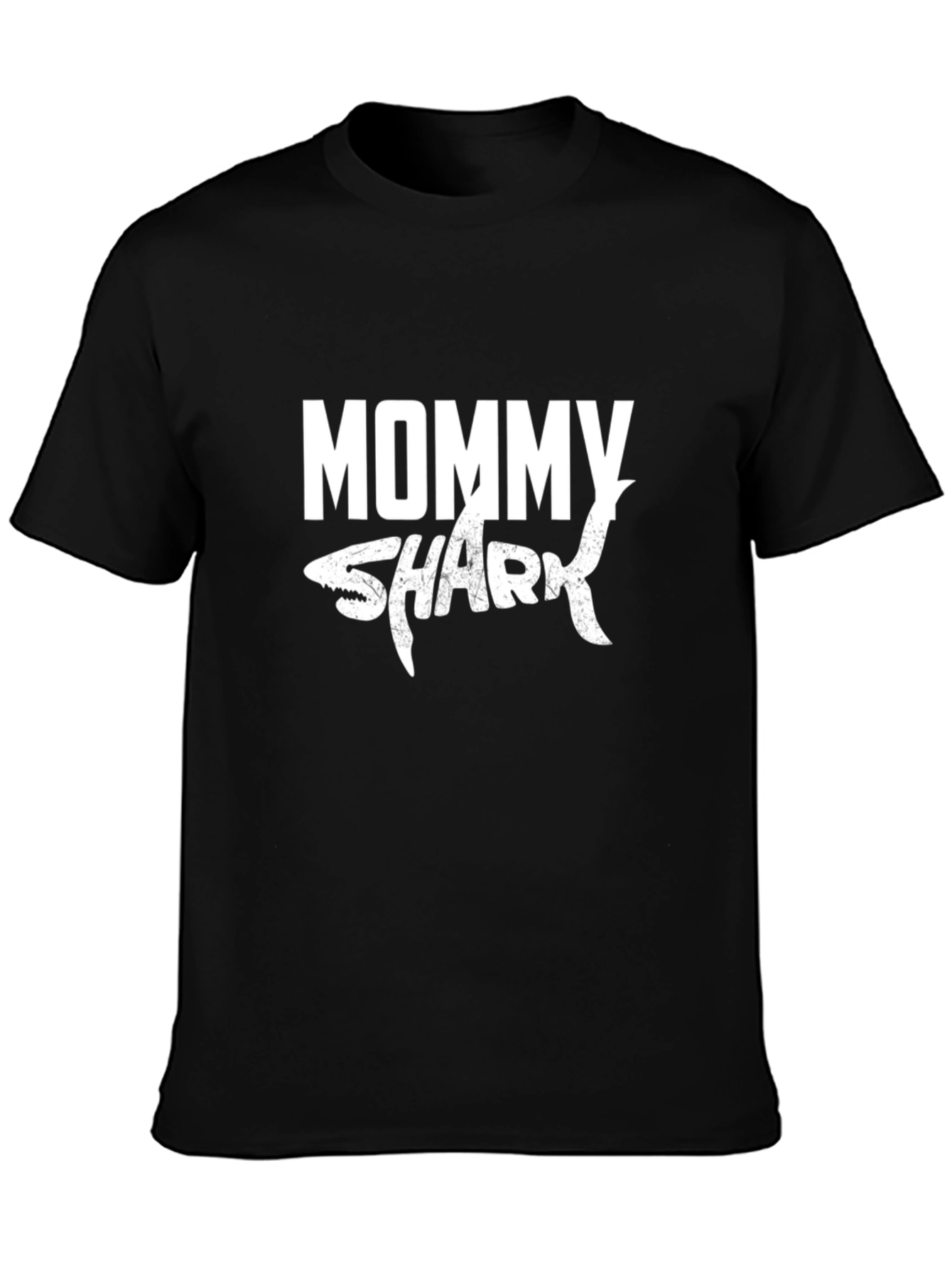 Mommy Shark Graphic Tee - Black Unisex Shirt