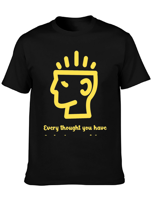 Mindful Thoughts Graphic Tee - Black
