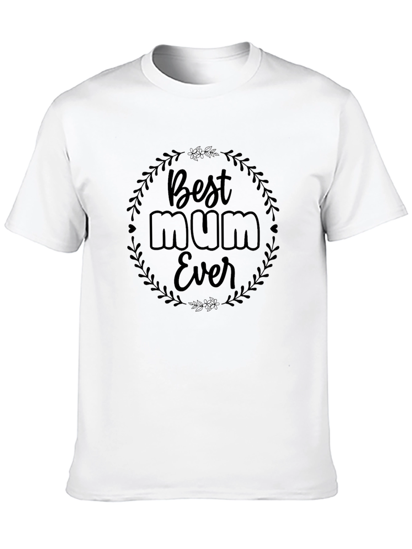 Best Mum Ever Black Graphic Tee