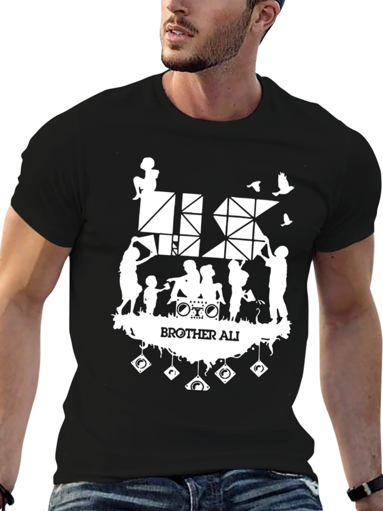 Brother Ali Graphic Print Black T-Shirt