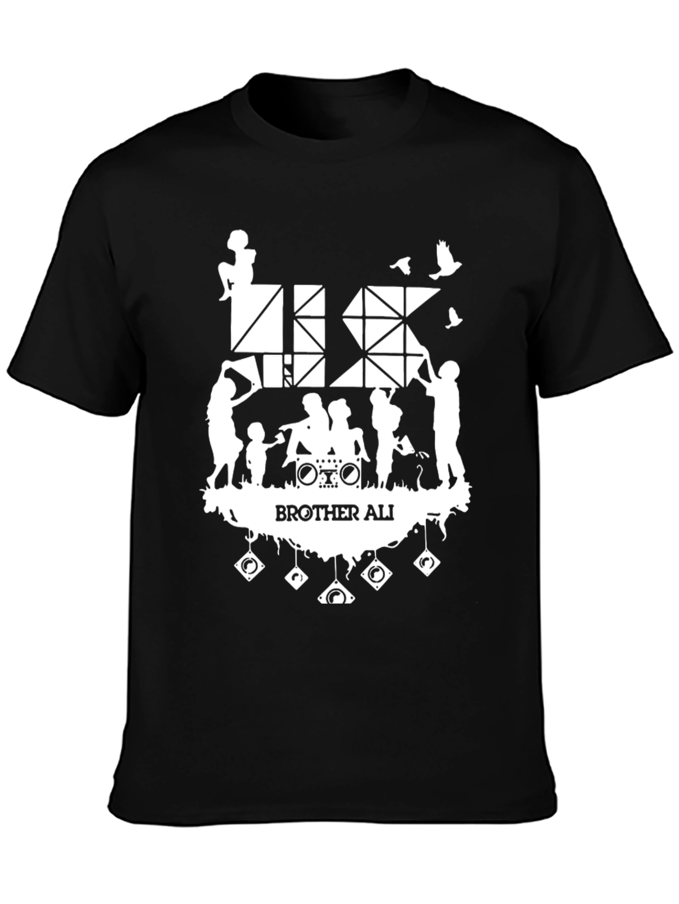 Brother Ali Graphic Print Black T-Shirt