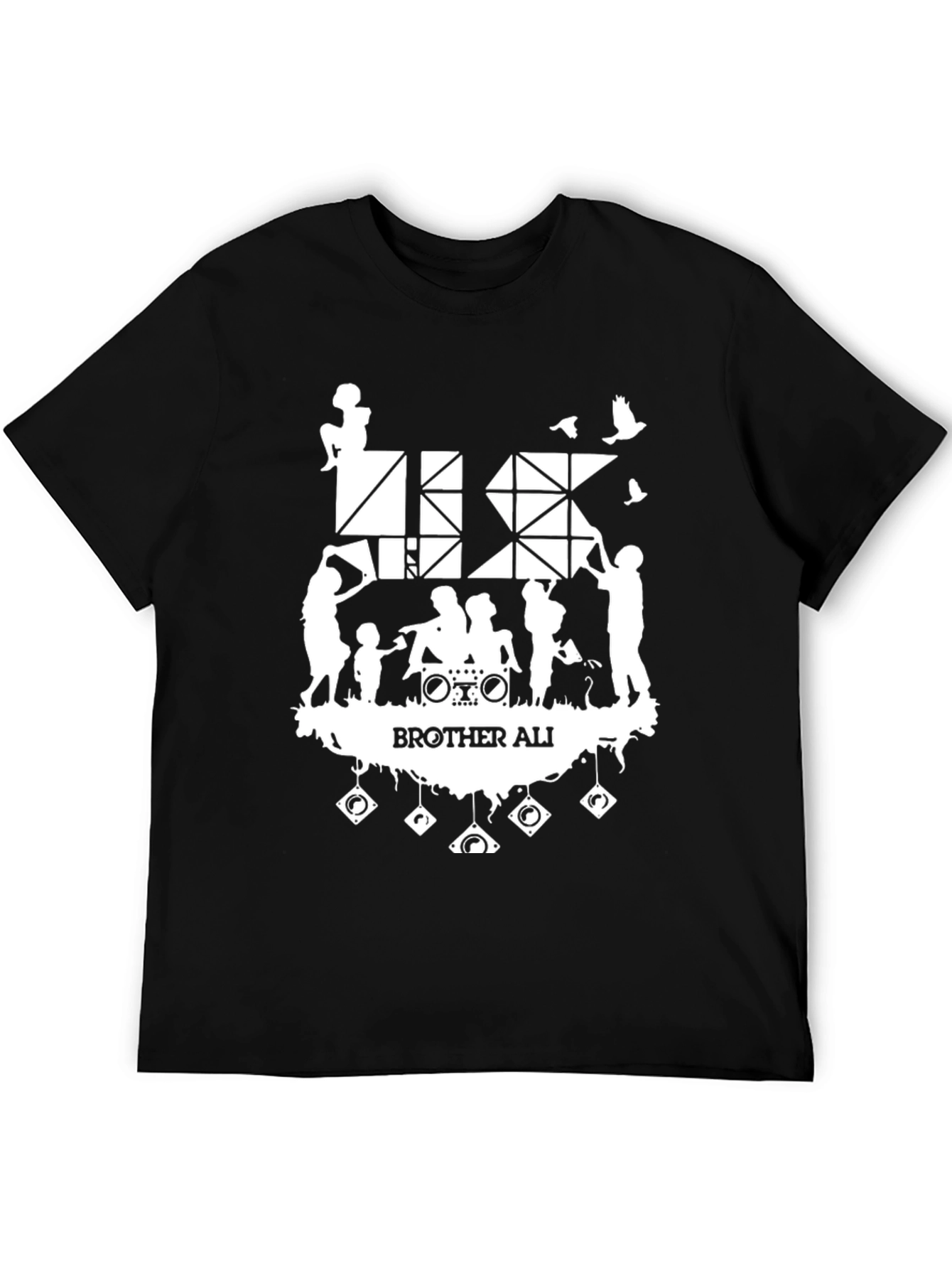Brother Ali Graphic Print Black T-Shirt