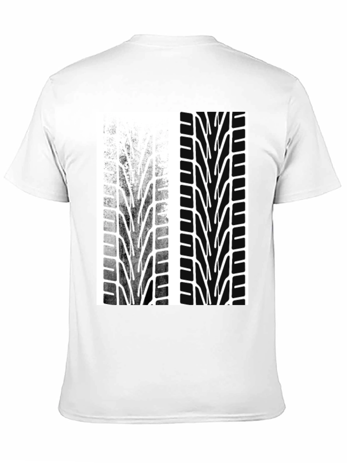Tire Track Graphic Tee - Motorsport Style