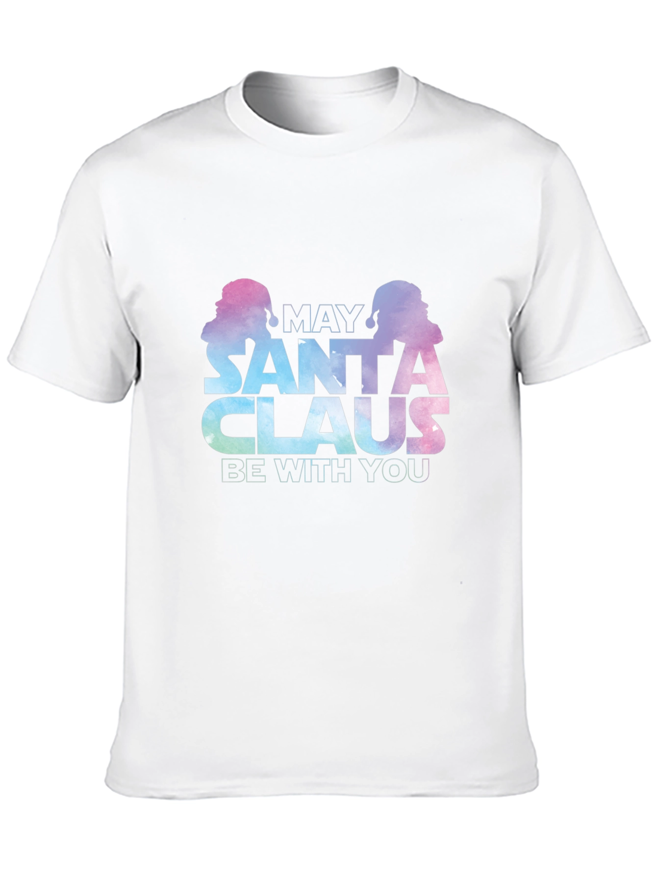 May Santa Claus Be With You Black T-Shirt