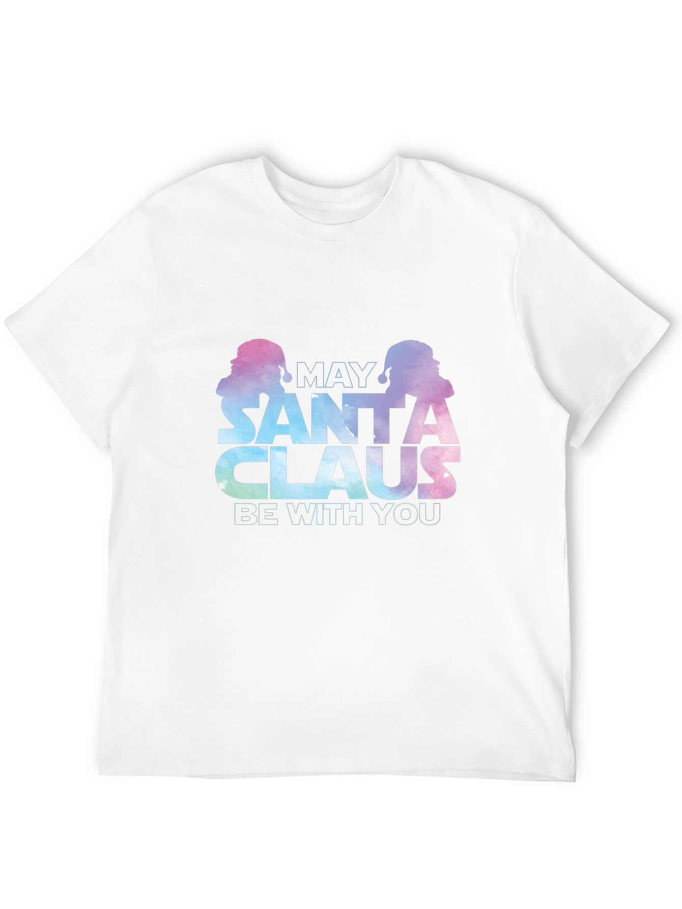 May Santa Claus Be With You Black T-Shirt